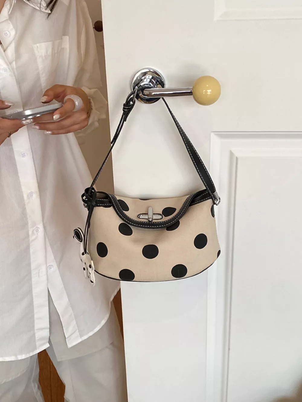 Polka Dot Shoulder Bag, image 10