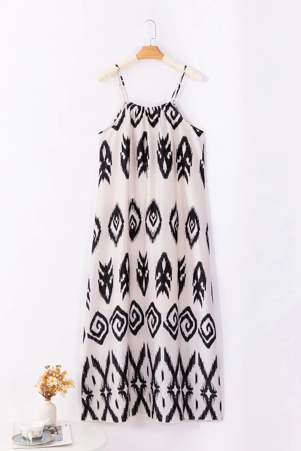 Full Size Printed Spaghetti Strap Cami Dress, image 5