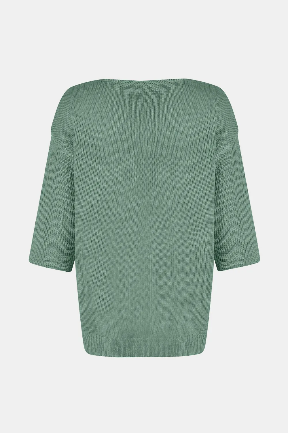 V-Neck Three-Quarter Sleeve Knit Top, image 18