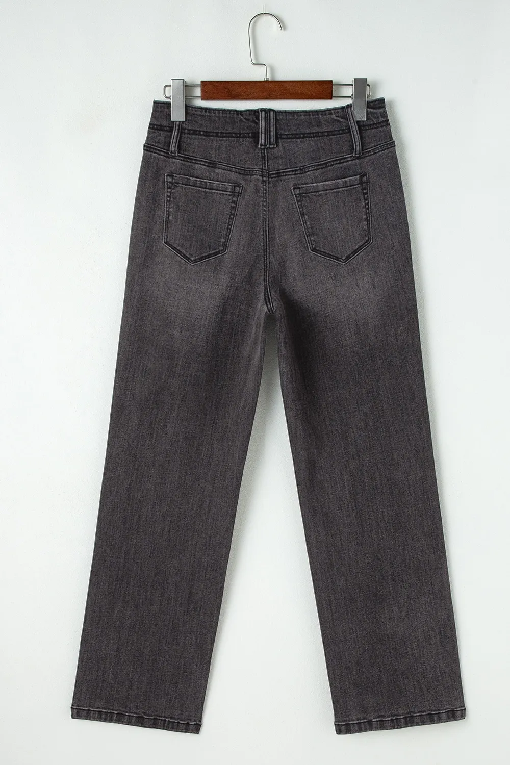 High-Waisted Wide-Leg Vintage Wash Jeans, image 26