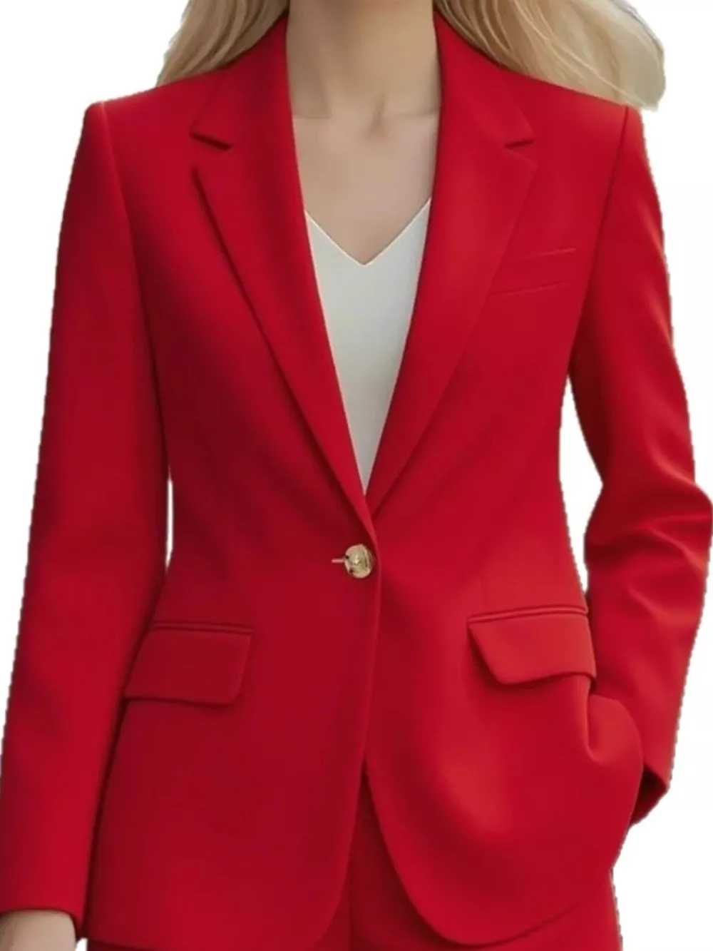 Lapel Collar One Button Blazer, image 10