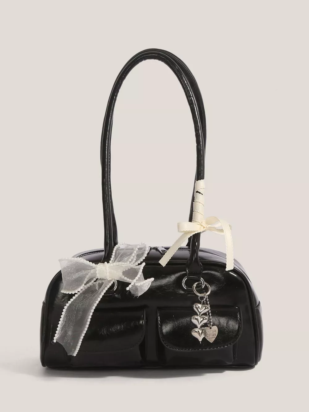 Faux Leather Shoulder Bag, image 2