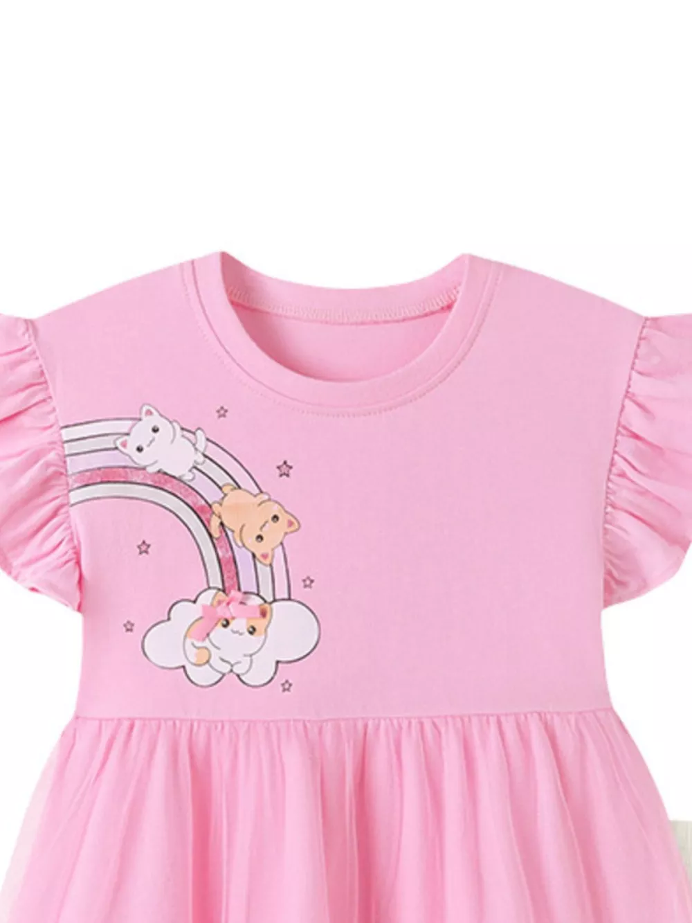 Children's Ruffled Cap Sleeve Top and Pants Set, image 2