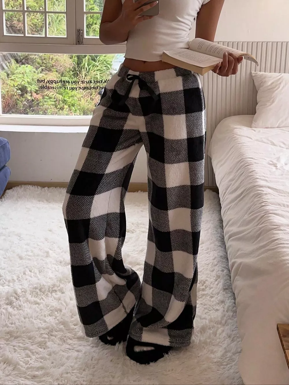 Leopard Wide Leg Plush Pants, image 21
