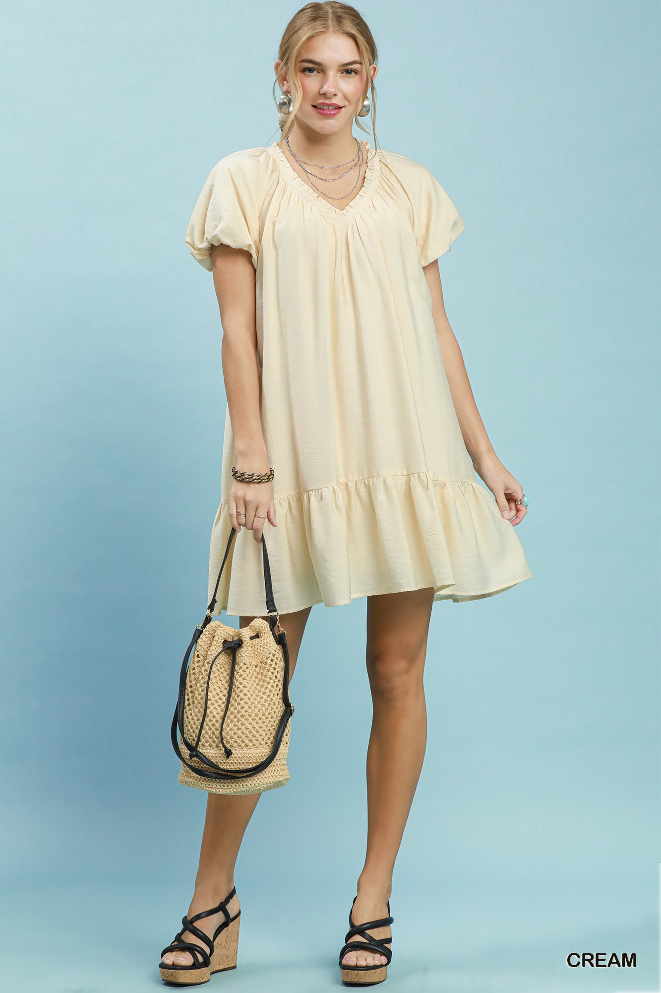 Ruffle Hem Shift Mini Dress, image 4