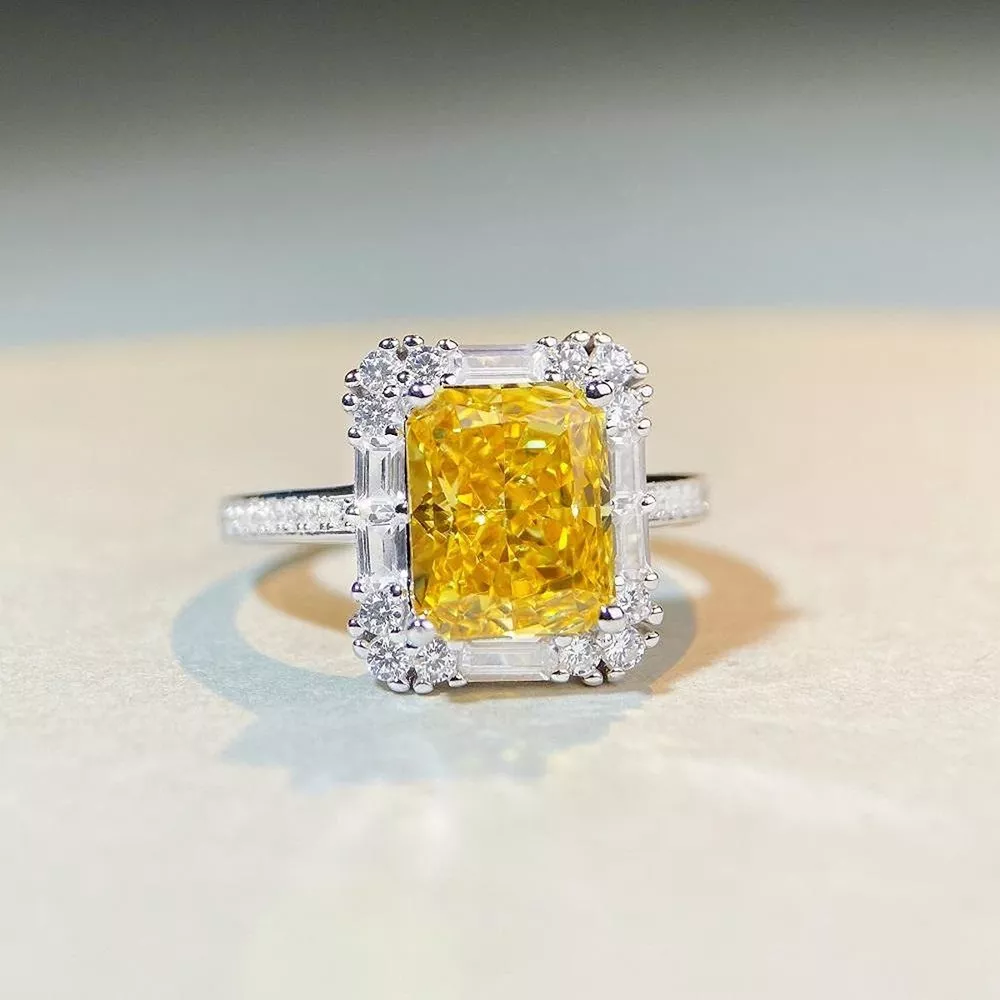 925 Sterling Silver Zircon Geometric Ring, image 5
