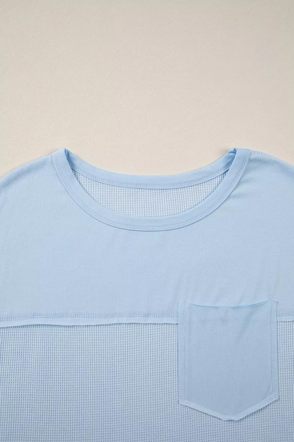 Waffle Knit Pocket T-Shirt, image 6