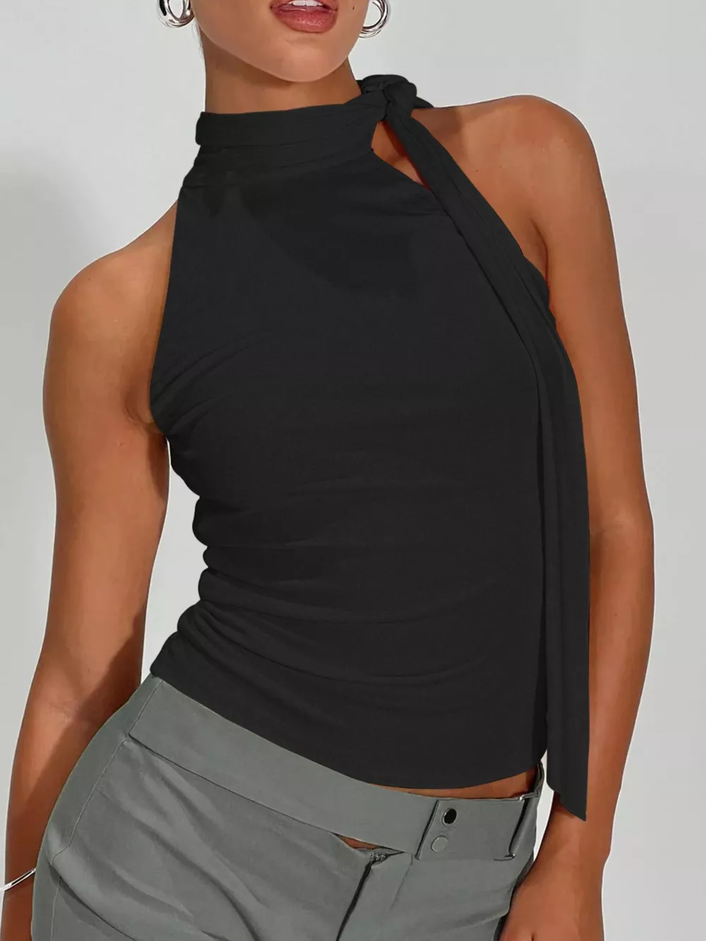 Halter Neck Ruched Top, image 7