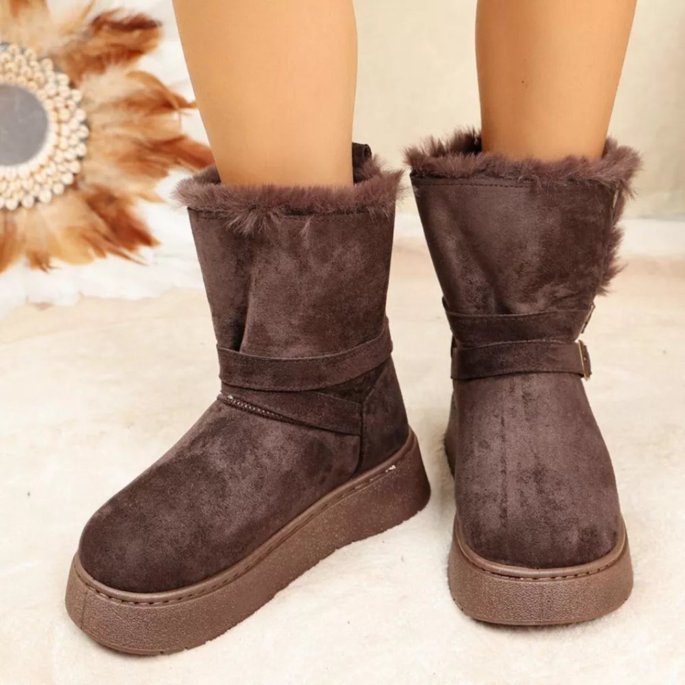 Round Toe Platform Boots, image 6