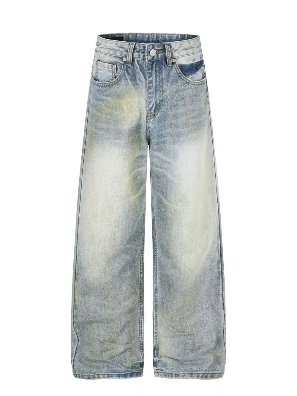 Men's Vintage Wash Wide Leg Jeans