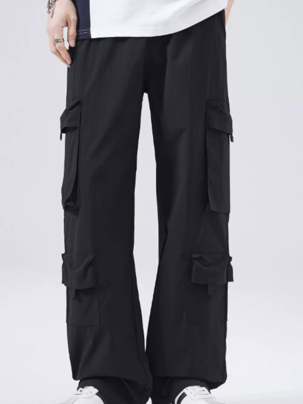 Men's Full Size Wide Leg Cargo Pants Plus Size