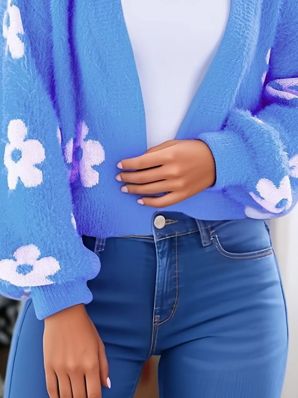 Floral Open Front Cardigan, image 24