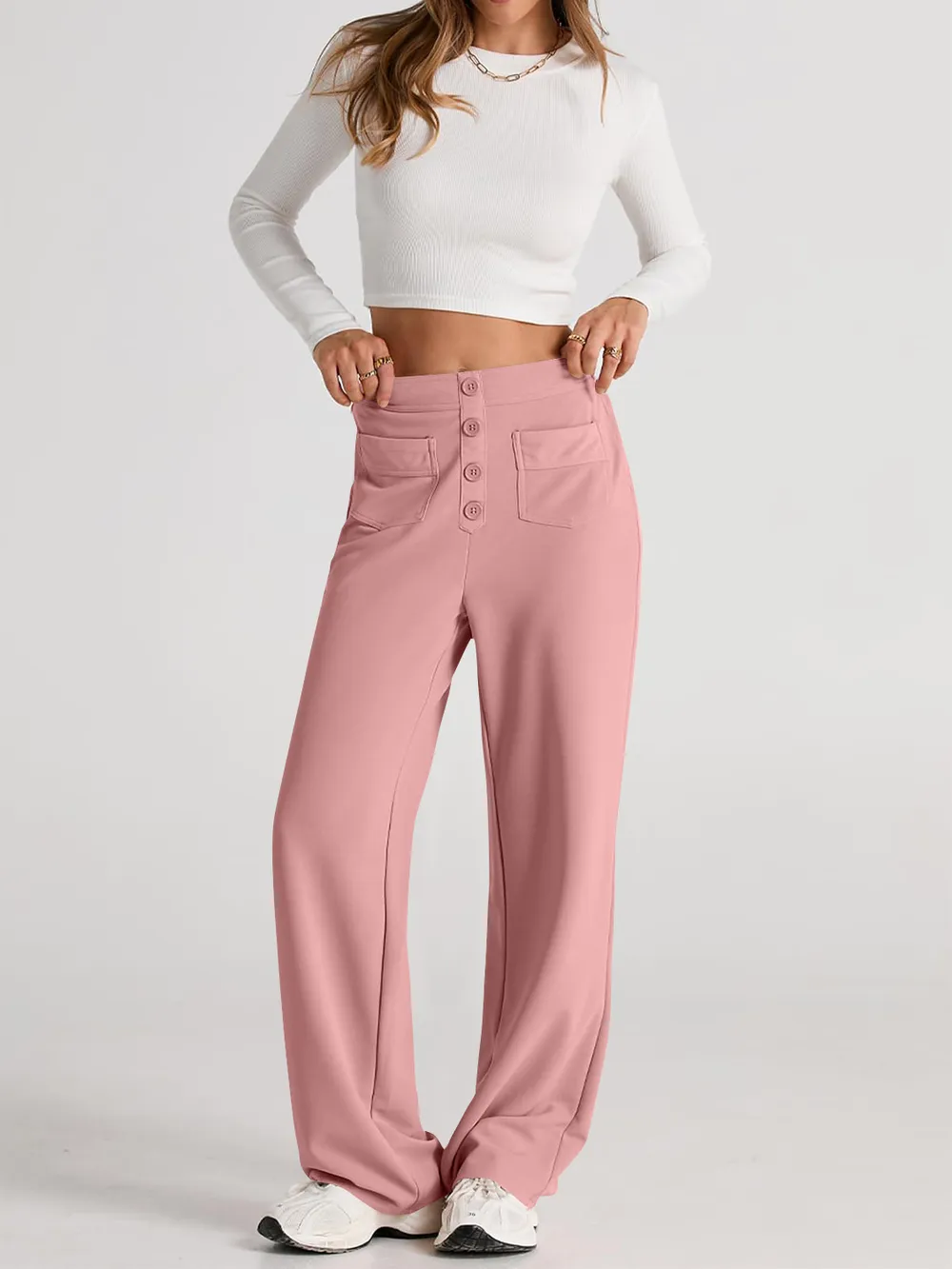 High Waist Wide Leg Pants, image 27