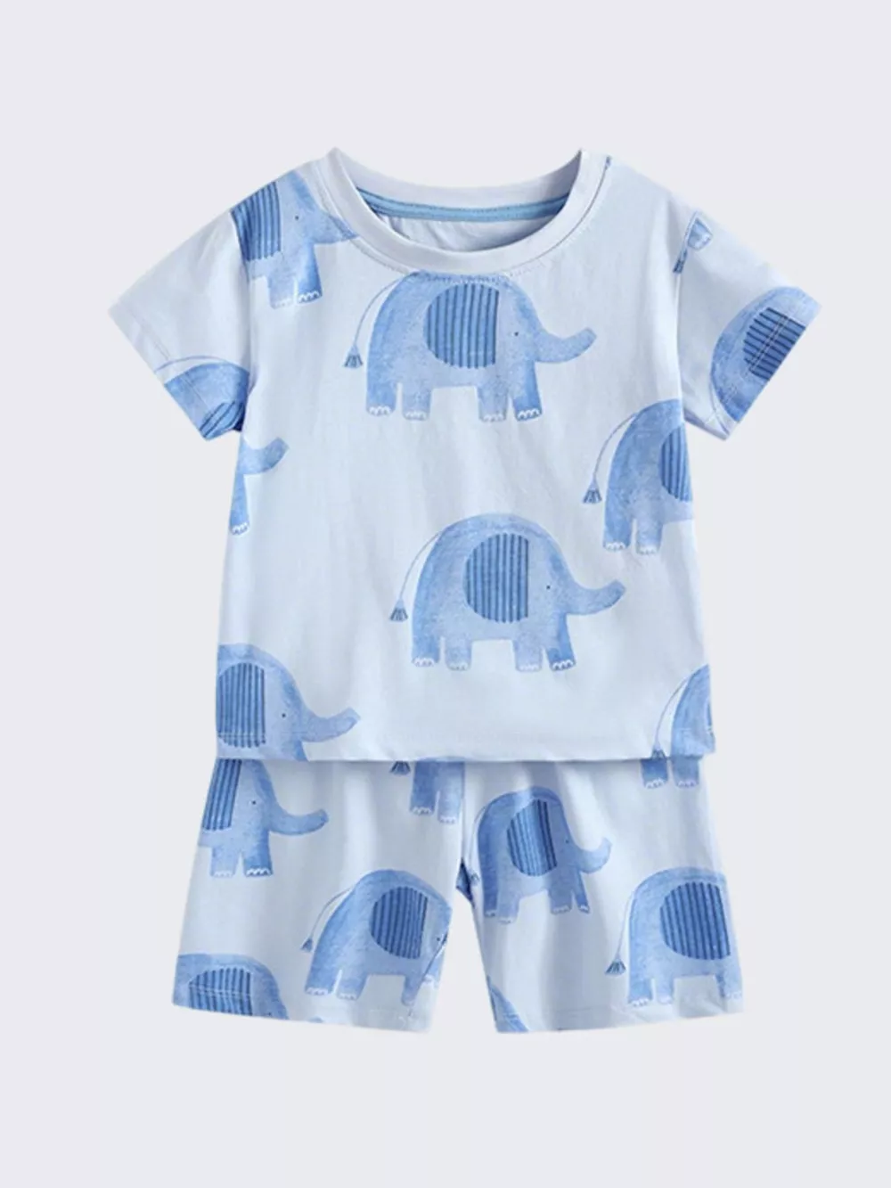 Children's Elephant Print Tee and Shorts Set, image 4