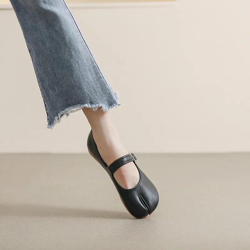 Split-Toe Flat Slip-Ons, image 5