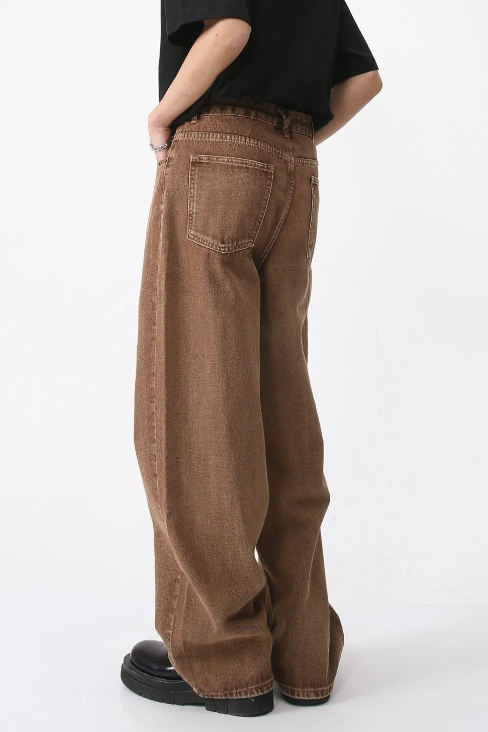 Wide Leg Jeans with Pockets, image 4