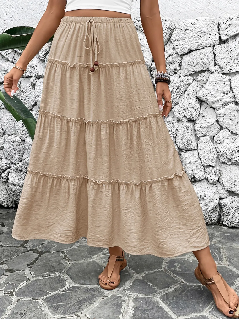 Frill Tiered Skirt, image 8