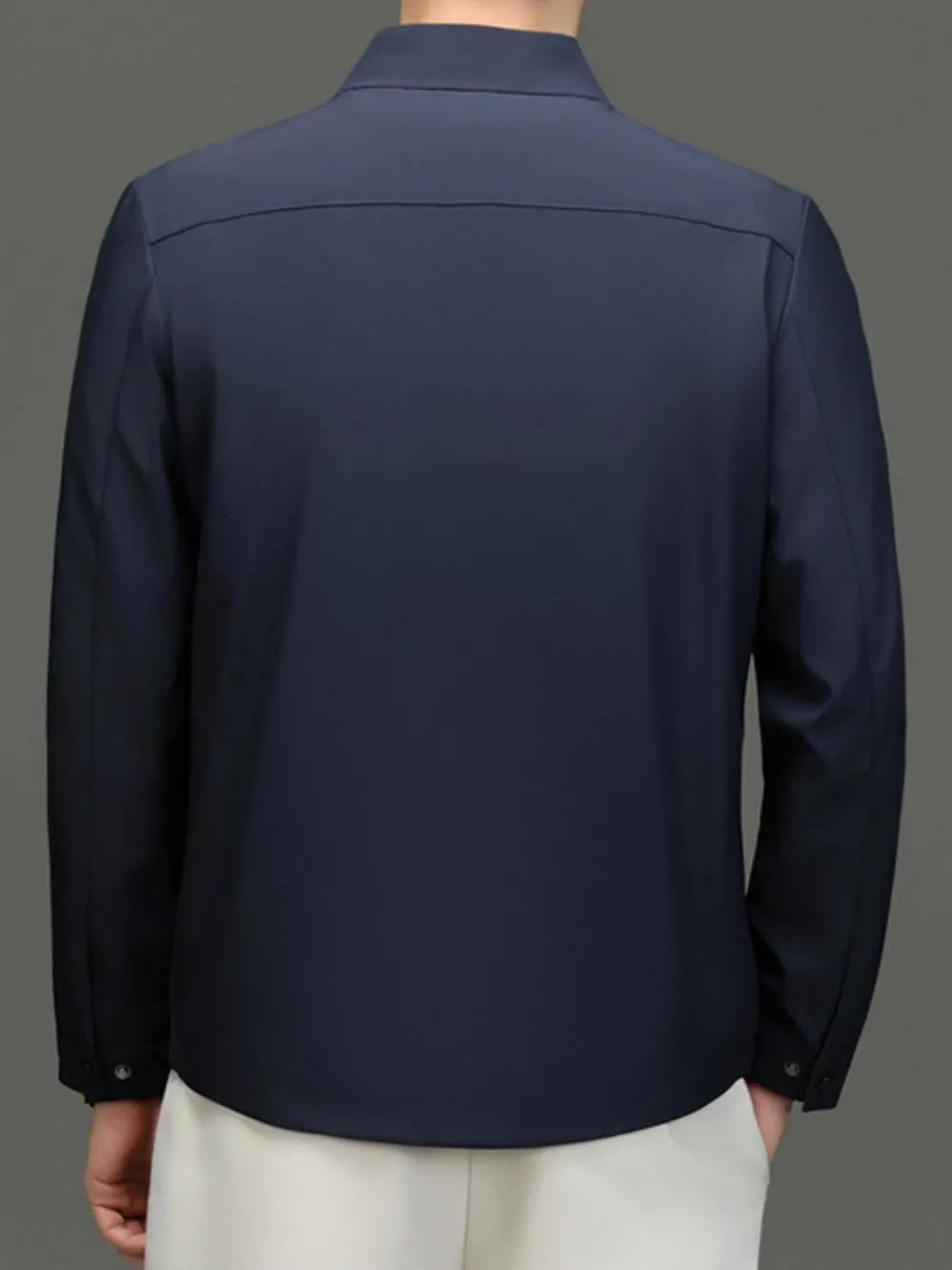 Men's Plus Size Button Up Long Sleeve Jacket, image 7
