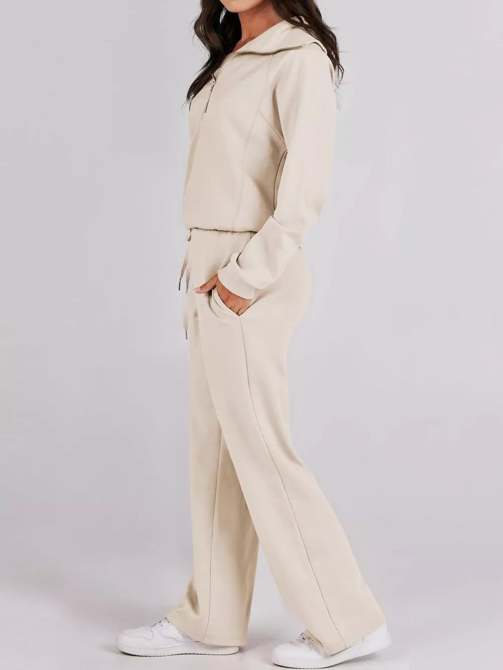Half Zip Sweatshirt and Pants Set, image 3