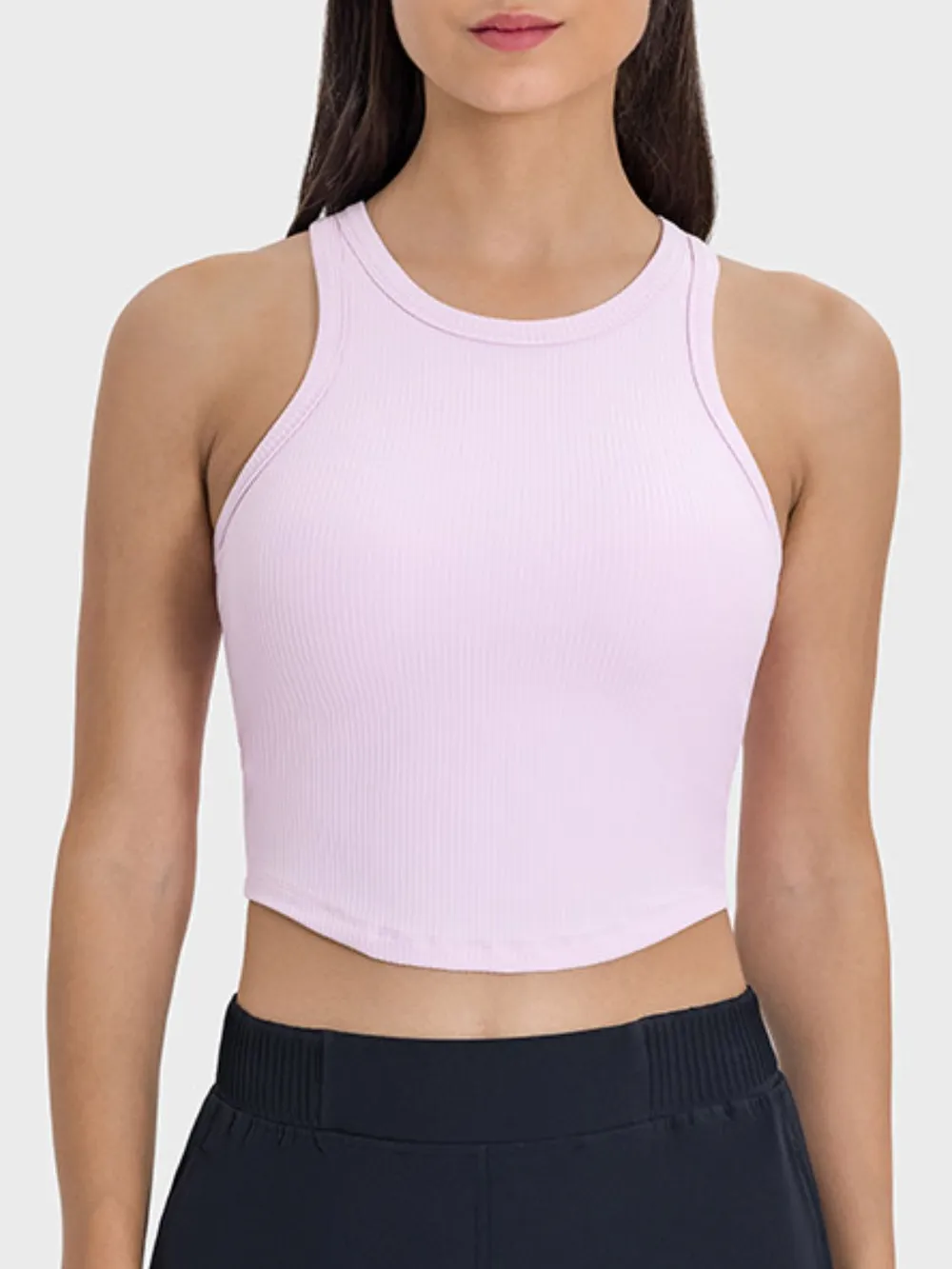 Round Neck Racerback Active Tank, image 8