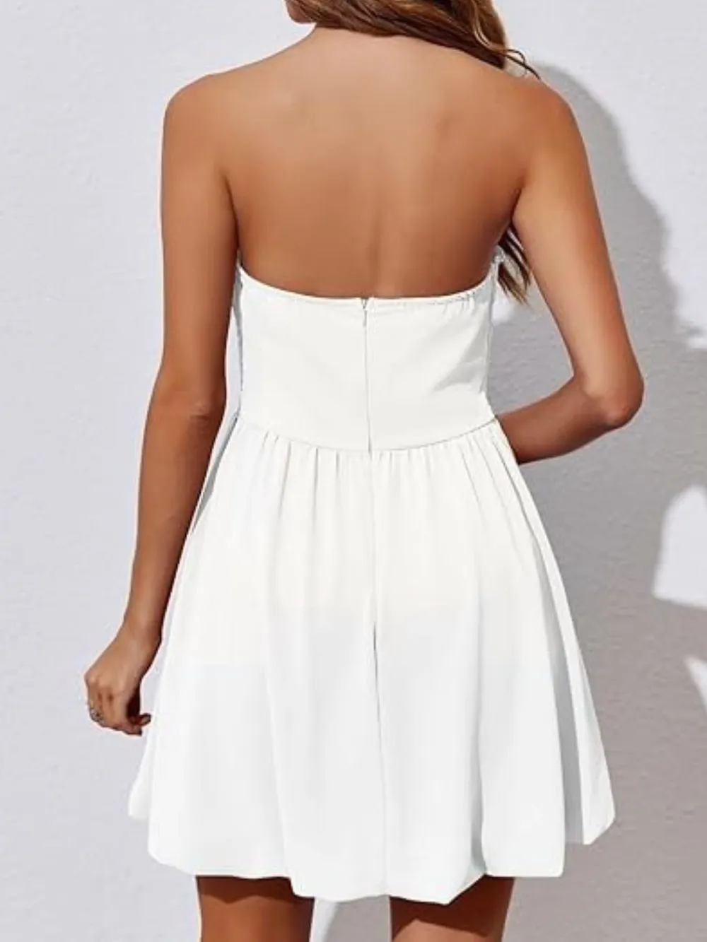 Ruched Tube Mini Dress, image 3