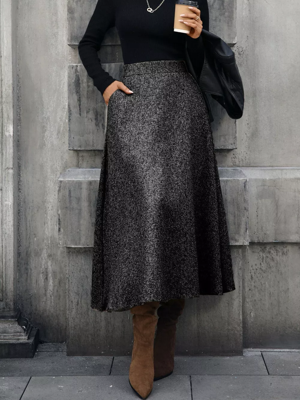 A-Line Midi Skirt, image 14