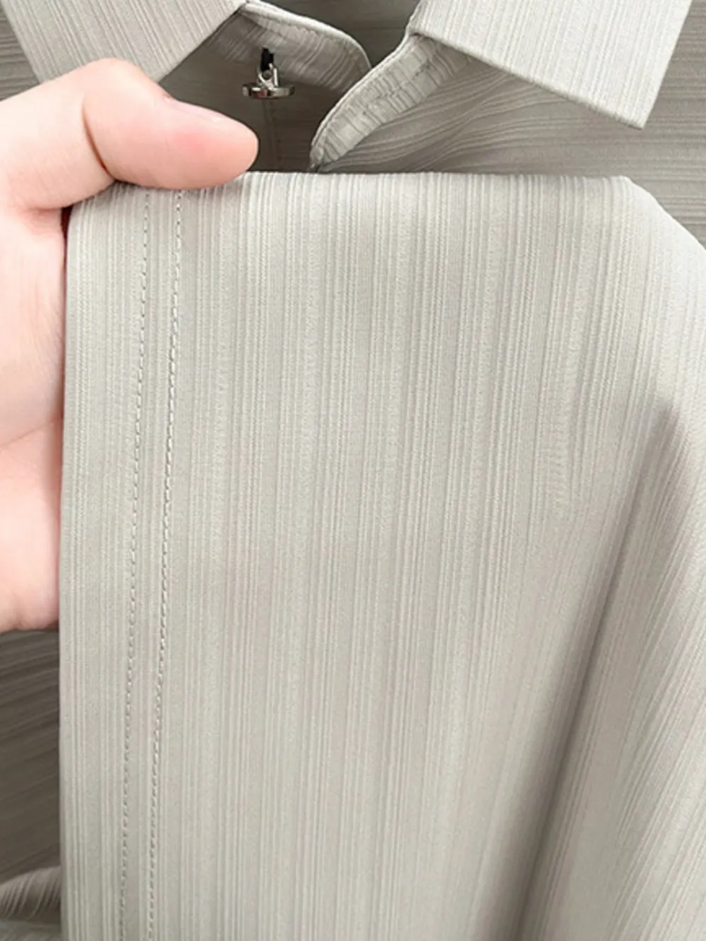 Men's Plus Size Button Detail Short Sleeve Polo, image 6