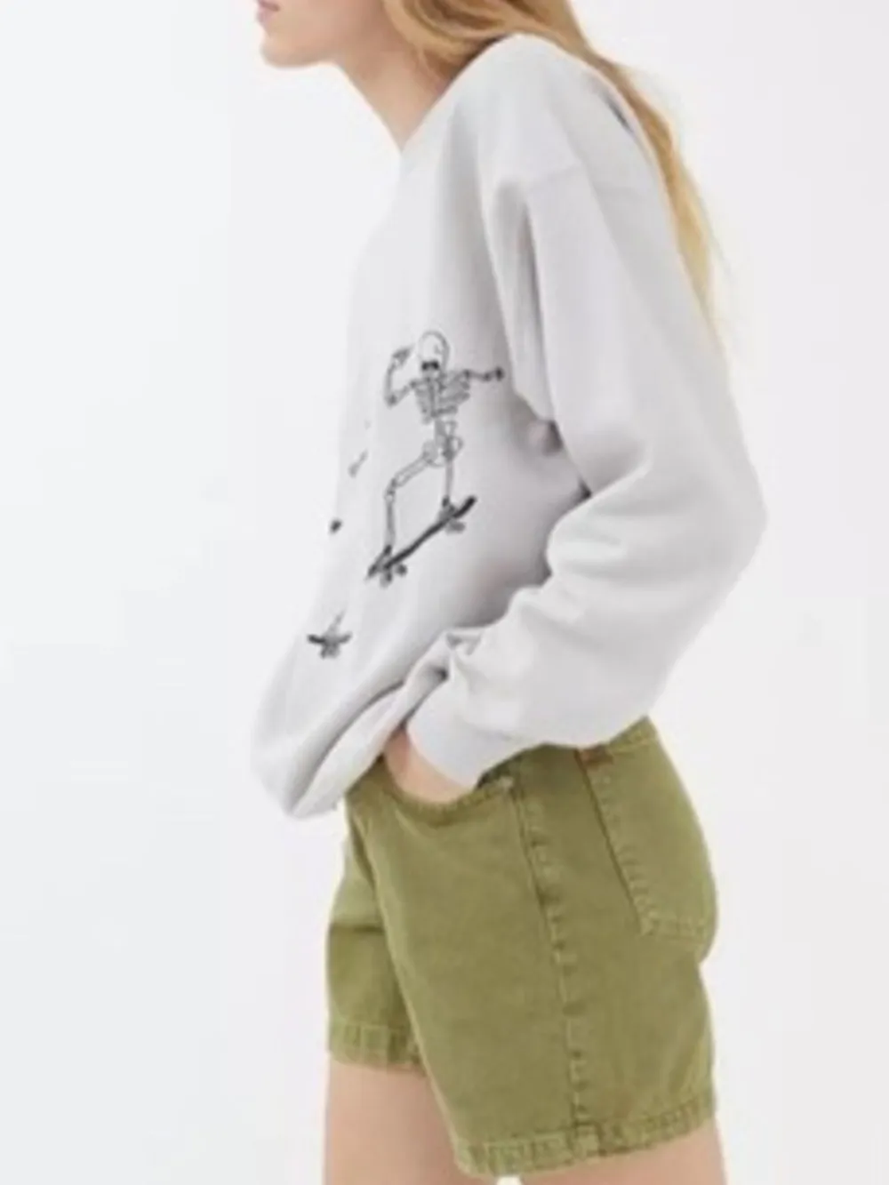 Skeleton Graphic Oversized Sweatshirt, image 7