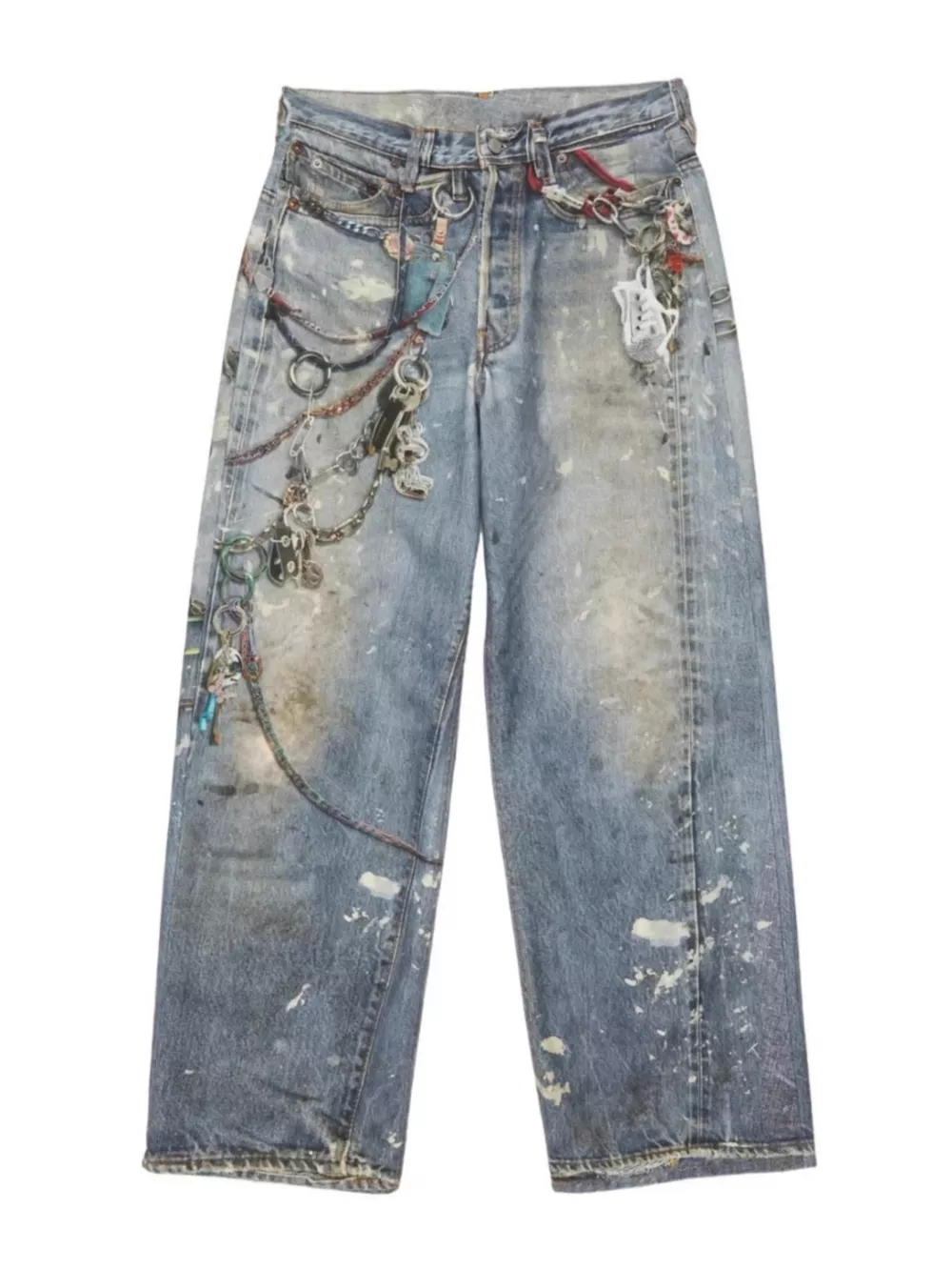 Men's Full Size Wide Leg Jeans Plus Size, image 5