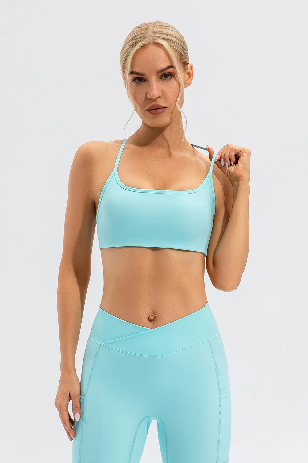 Crisscross Spaghetti Strap Active Cami, image 20