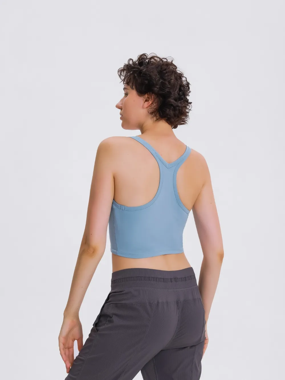 Scoop Neck Active Tank with Detachable Chest Pads, image 27