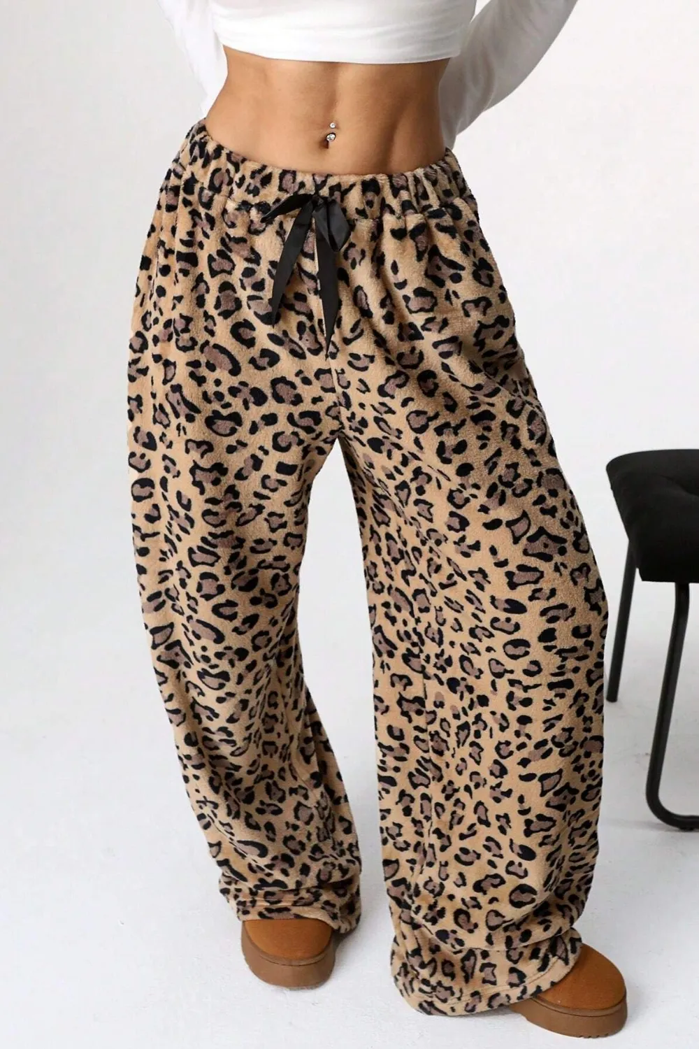 Leopard Wide Leg Pants, image 3