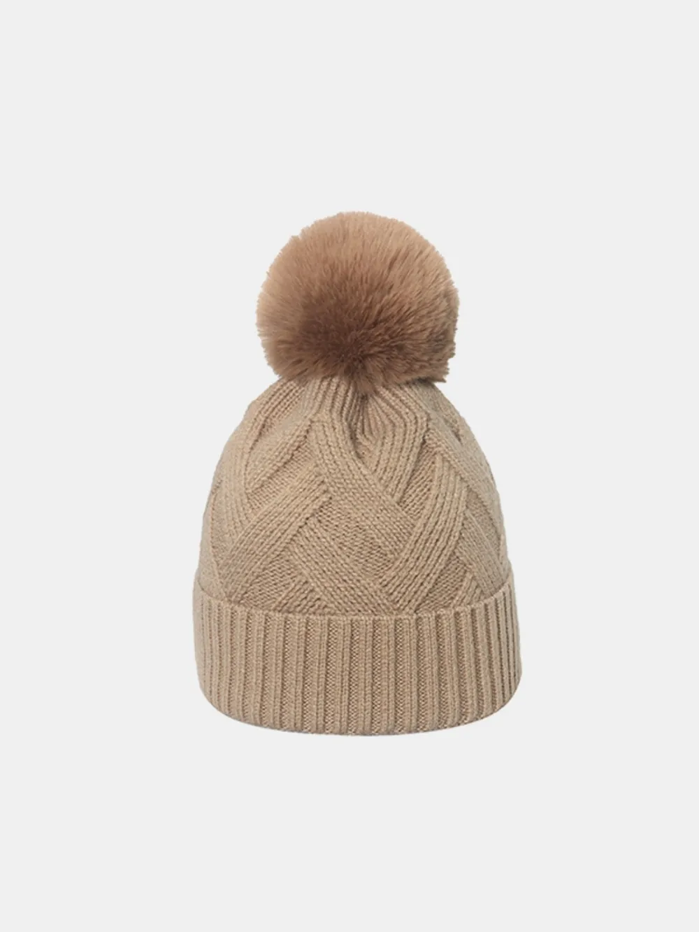 Roll Rim Hat with Pompom, image 2