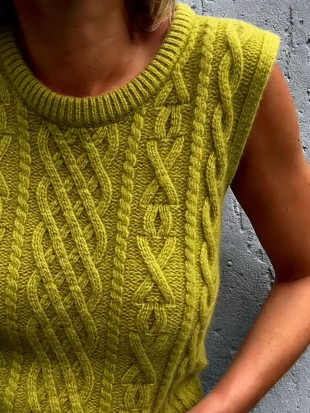 Cable Knit Sweater Vest, image 6