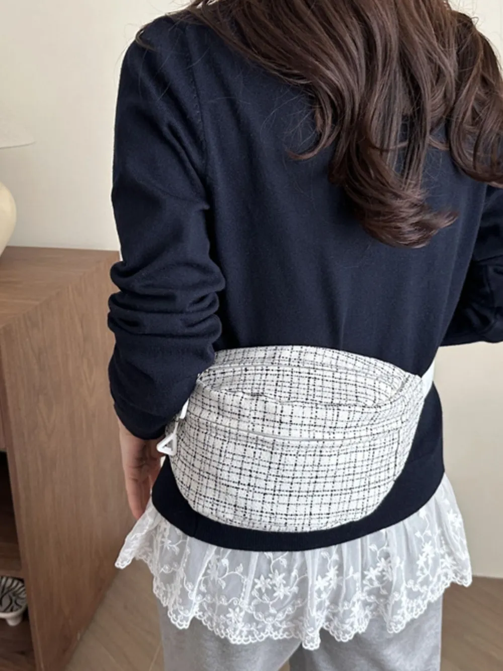 Plaid Pattern Crossbody Bag, image 10