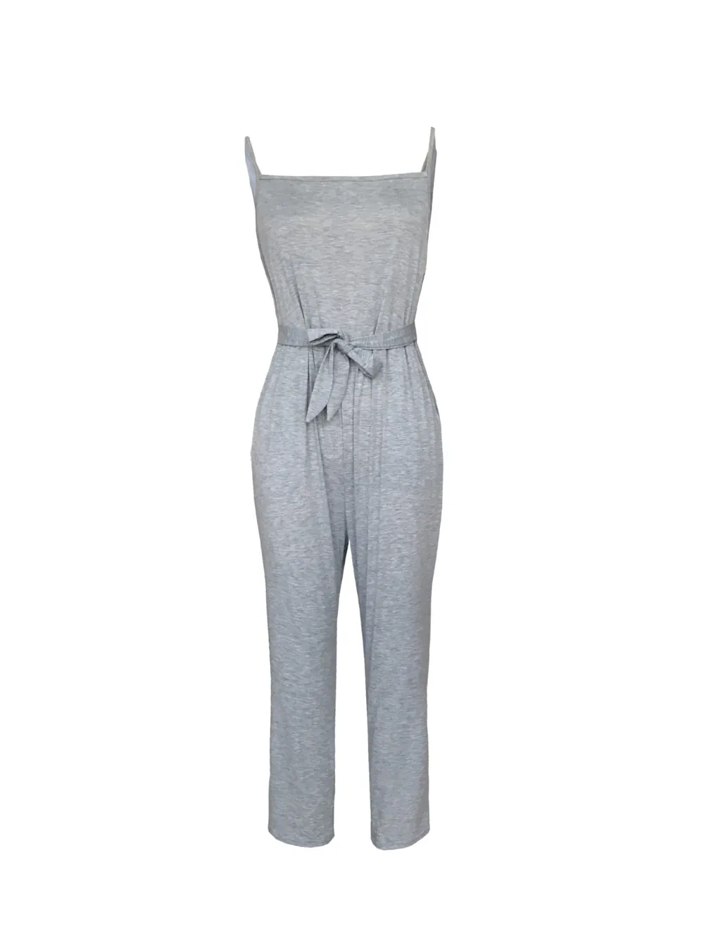 Tied Spaghetti Strap Square Neck Jumpsuit, image 3