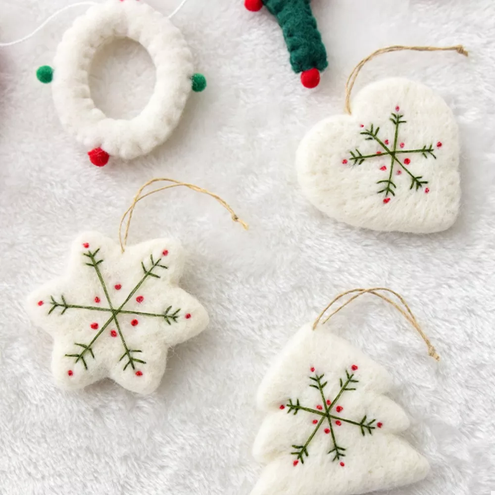 Christmas Felt Snowflake Ornament, image 2