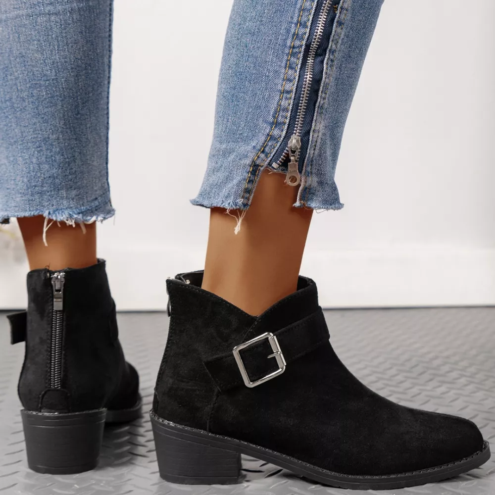 Point Toe Block Heels Boots, image 8