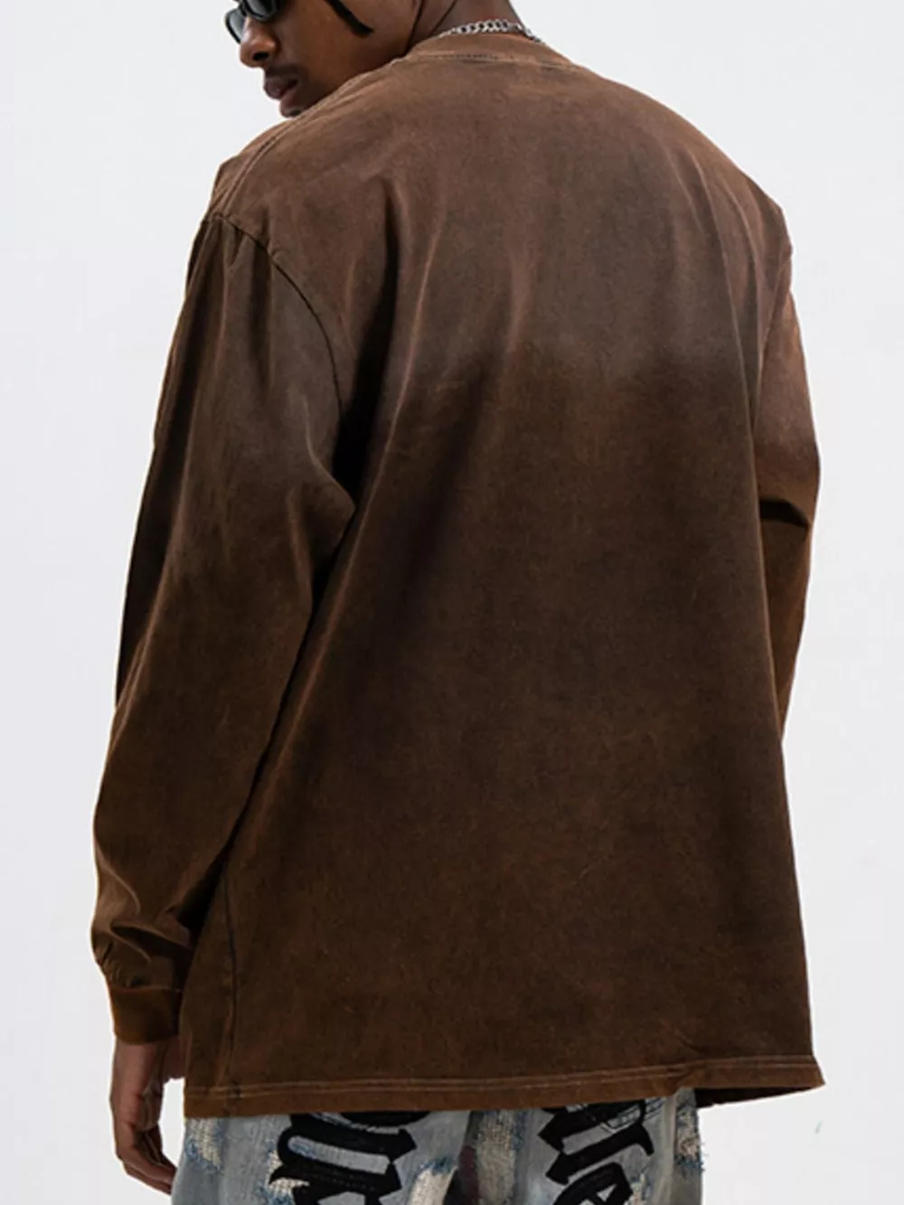 Men's Graphic Round Neck Long Sleeve T-Shirt, image 3
