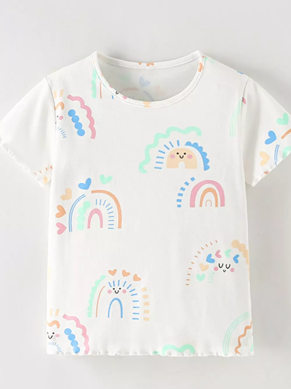 Children's Rainbow Print Short Sleeve T-Shirt, image 2