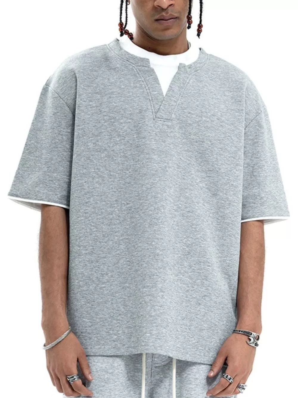 Men's Contrast Trim Short Sleeve T-Shirt, image 4
