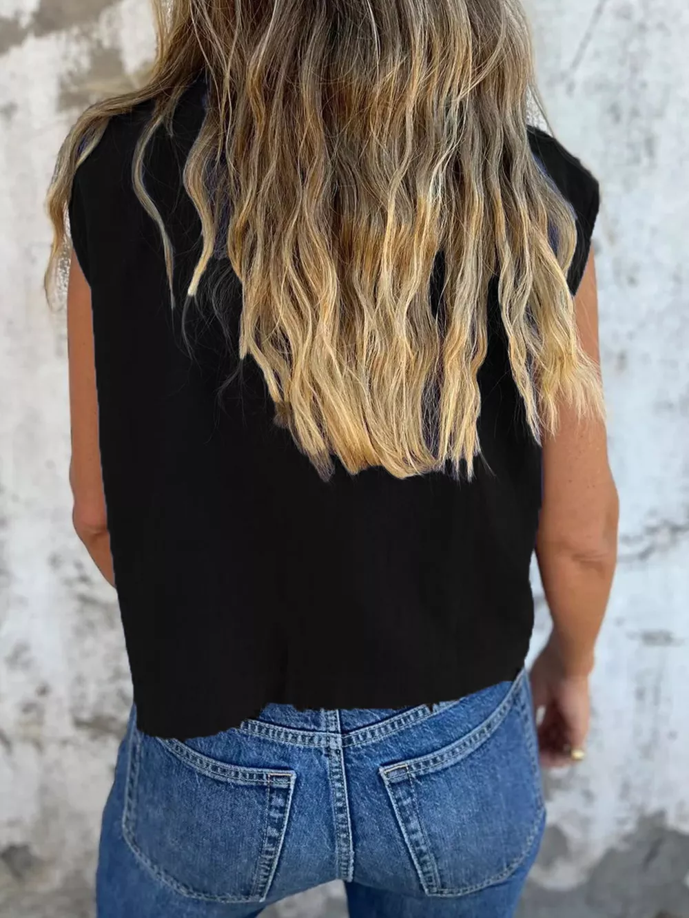 Button-Down Cap Sleeve Shirt, image 10
