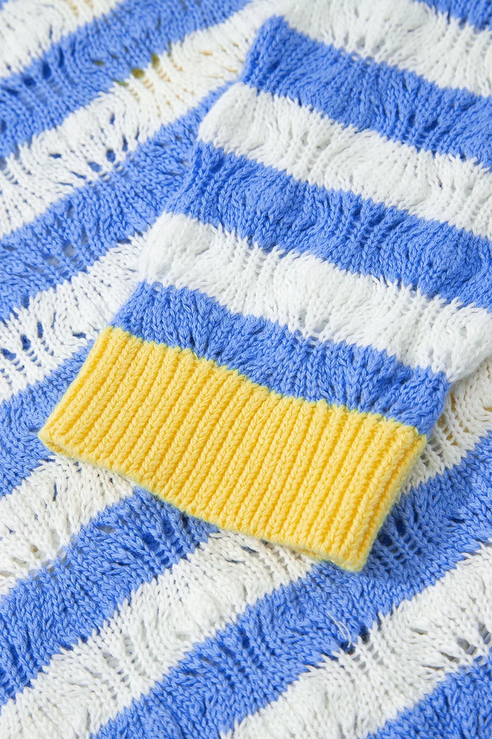 Striped Knit Button Up Cardigan, image 13