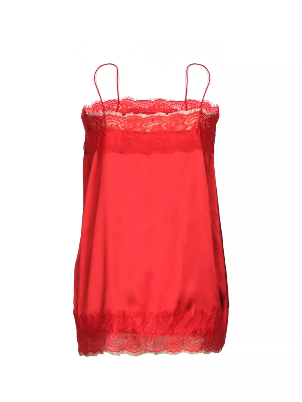 Lace Trimmed Satin Cami, image 6