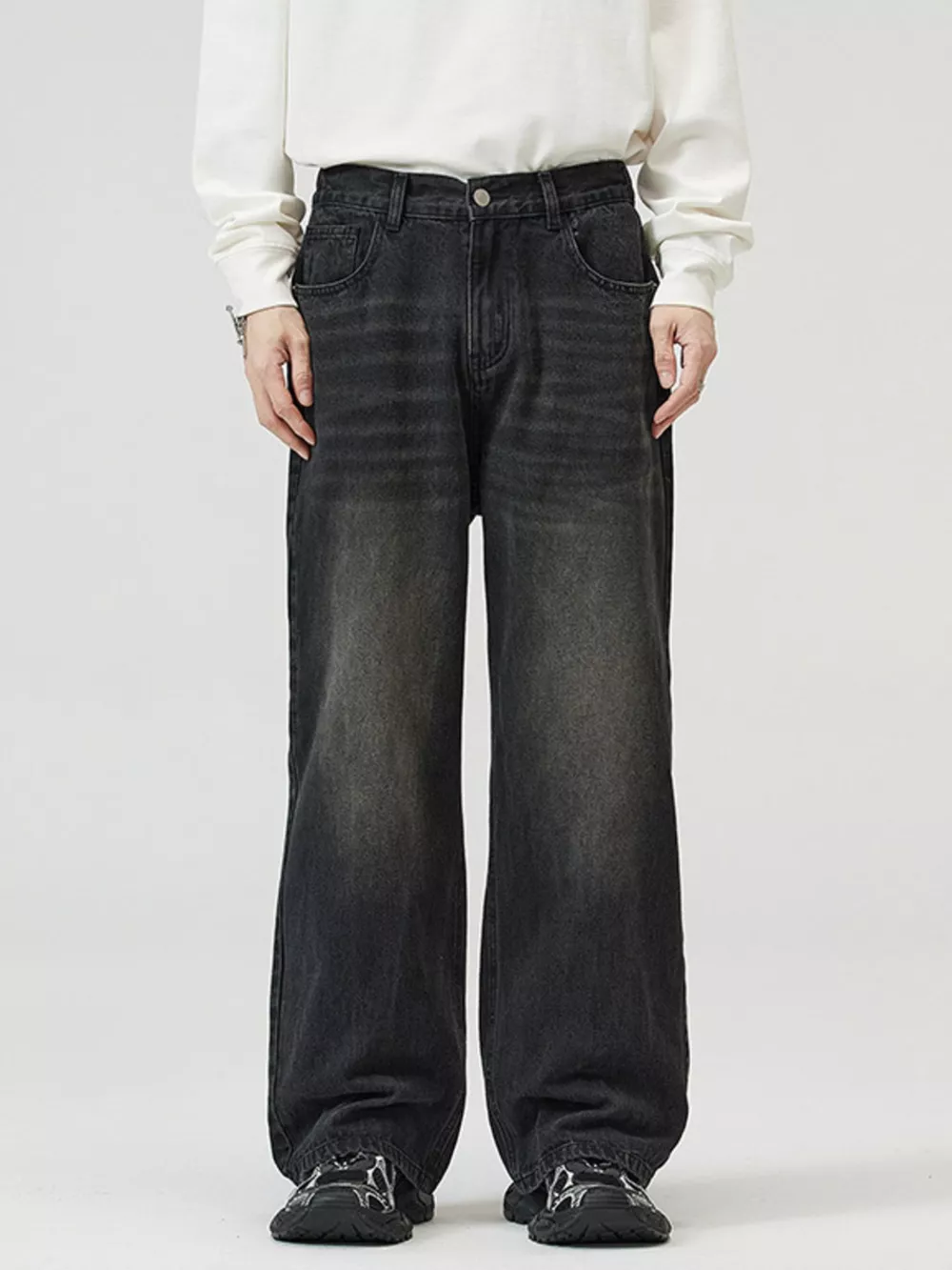 Men's Full Size Wide-Leg Jeans Plus Size, image 2