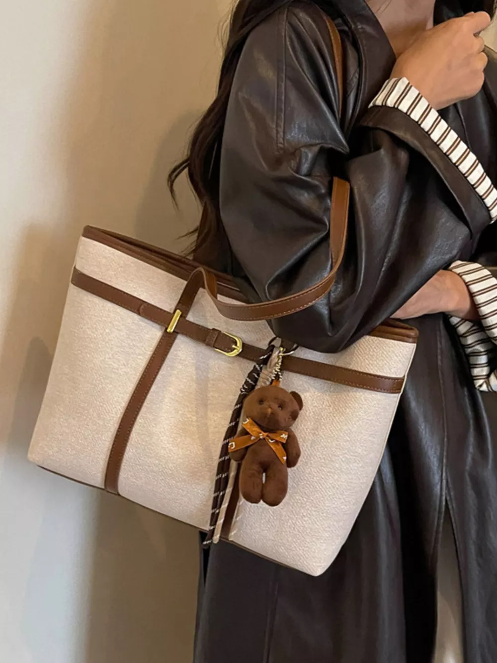 Decorative Buckle Tote Bag, image 7