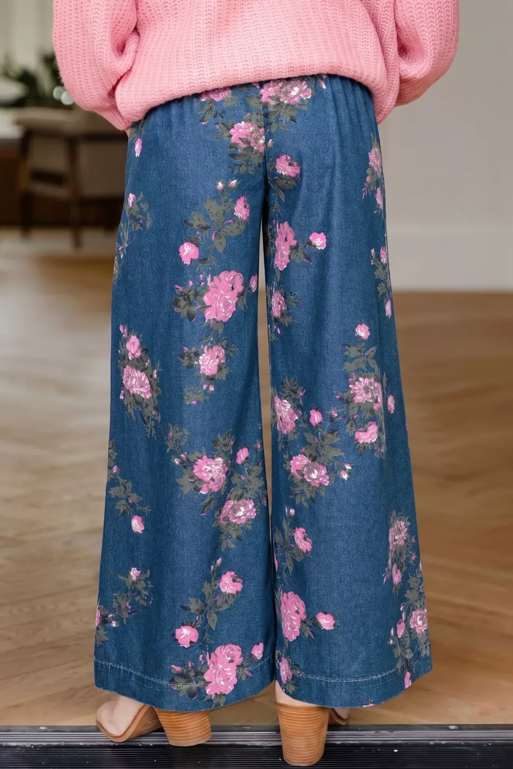 Floral Wide Leg Jeans, image 3