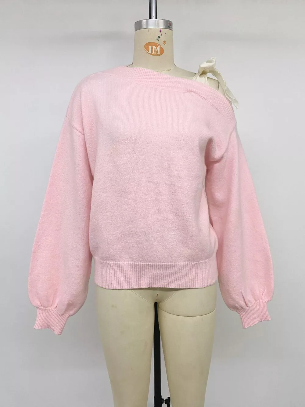One Shoulder Bow Detail Sweater, image 10