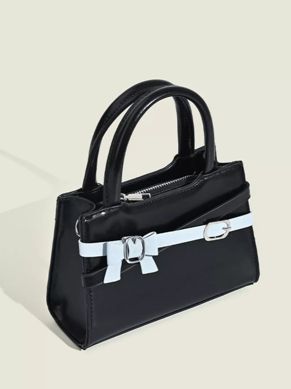Bow Decor Top Handle Handbag, image 2