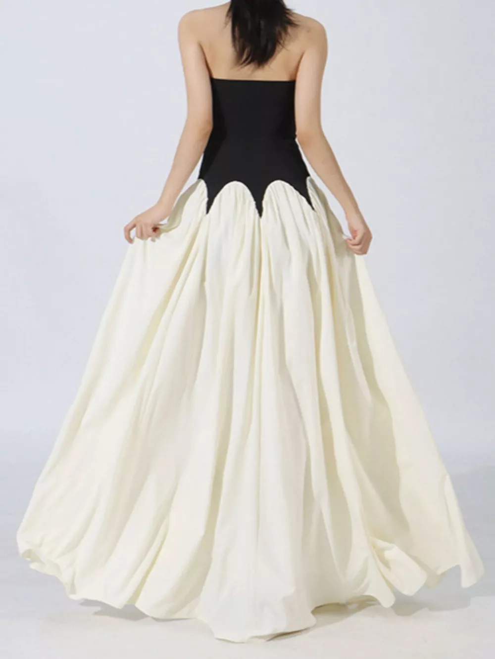 Two Tone Tube Maxi Dress, image 5